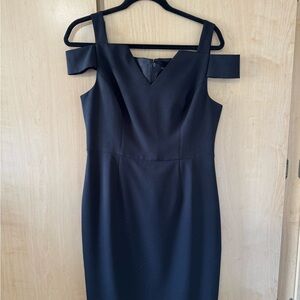 White House Black Market Strapless Black Dress